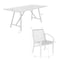 Armen Living Koala and Brighton 5 Piece Outdoor Patio Dining Set in Light Eucalyptus Wood and Charcoal Rope 840254333703 - alternate 4